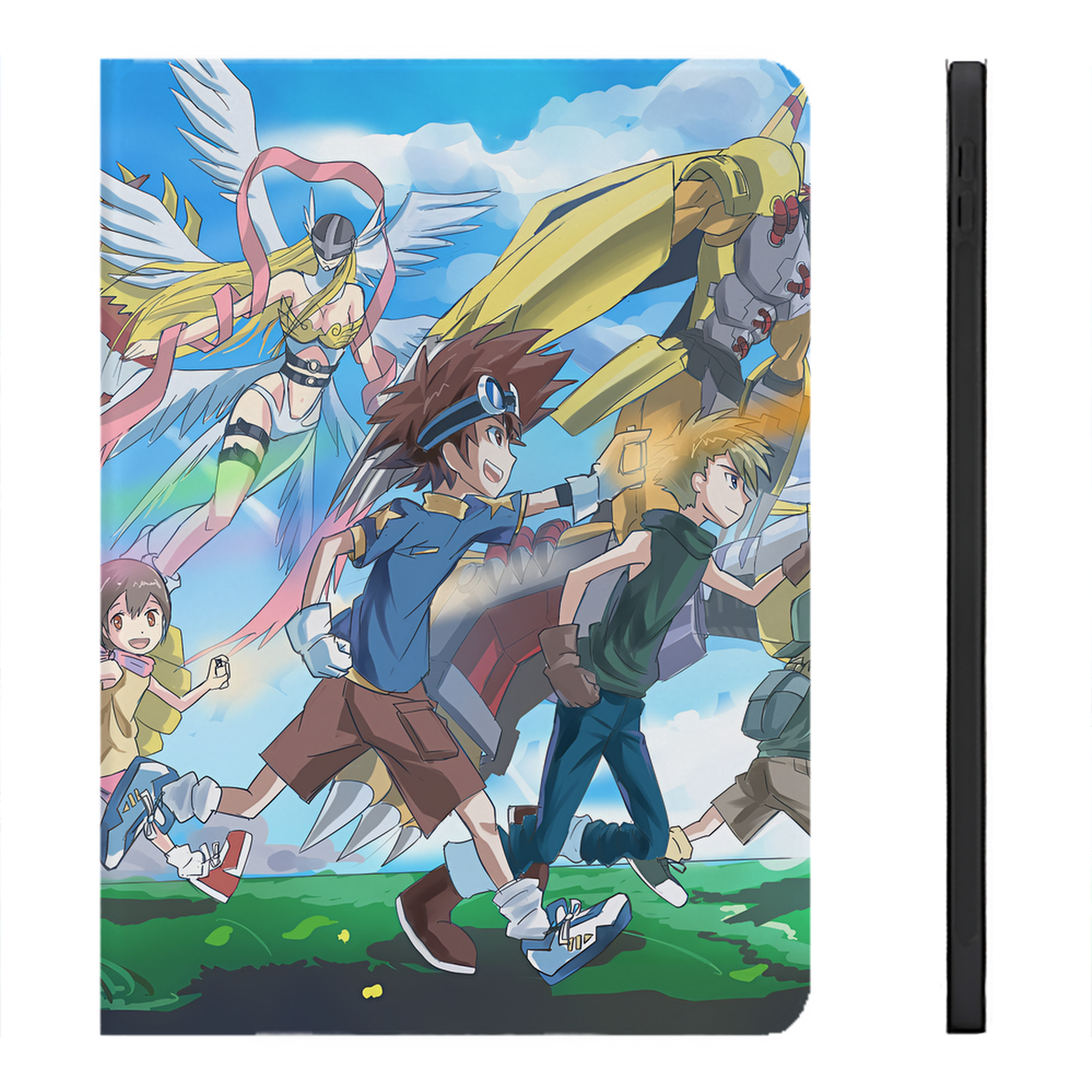 （画像用） Digimon デジタルモンスター/デジモン IPadケース ペンホルダー付き ブックスタイルデザイン